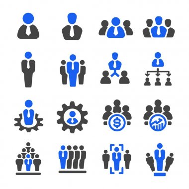 iş adamı Icon set