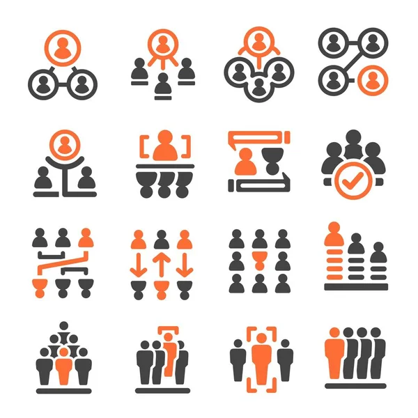 insanlar yönetimi Icon set