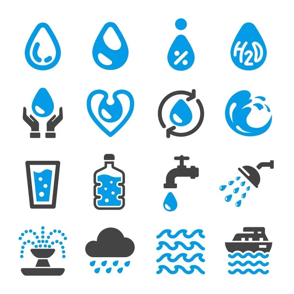 vektör ve illüstrasyon su Icon set 