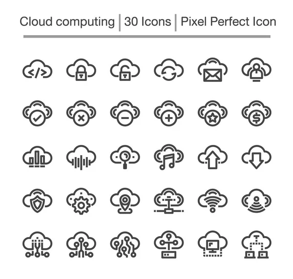 bulut hesaplama satırı Icon set