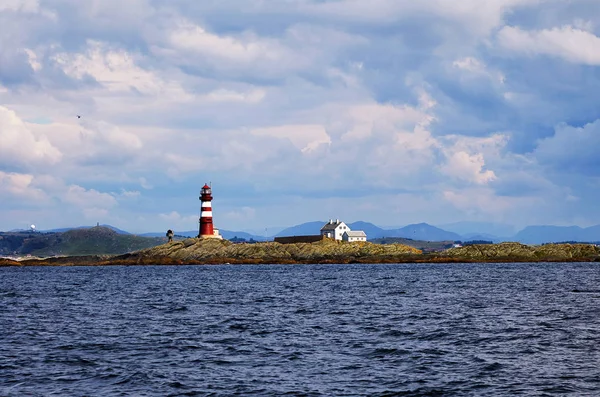 Lighthouse on  Norwegian Islands — Stock Photo, Image