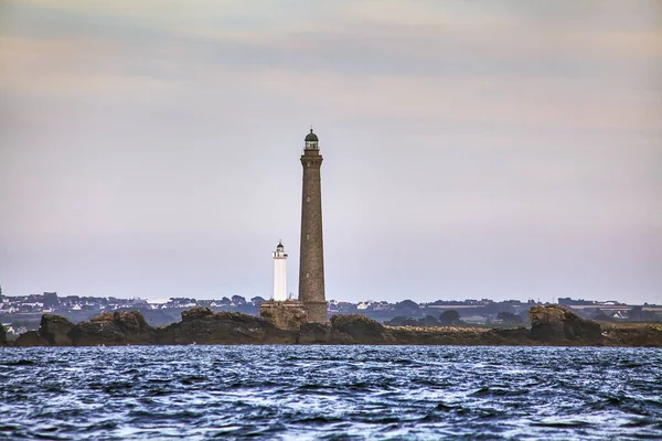 Ile Vierge Lighthouses Brittany France — Stock Photo, Image