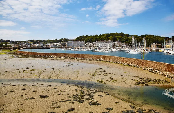 Pool Perros Guirec Marina Low Tide France Brittany Stock Photo