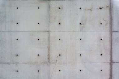 Beton duvar, - modern bir binada - gri ev