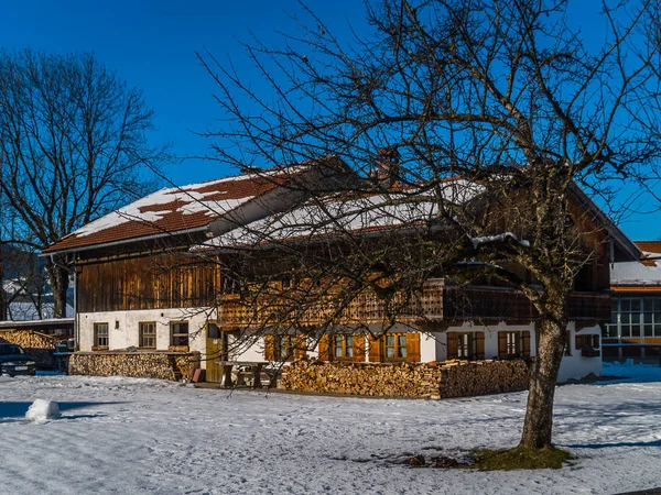 House in Bavaria in Winter — Stock Photo, Image