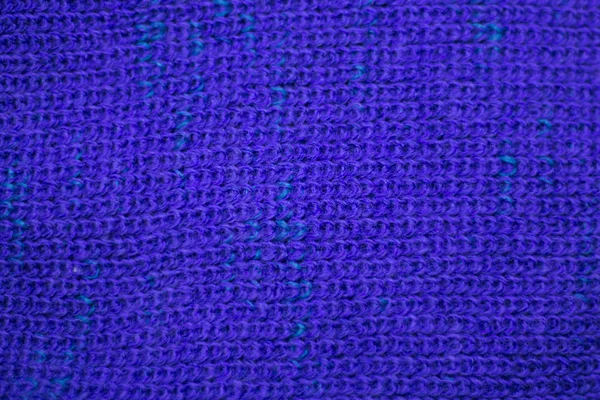 Textura de tela de punto de lana de color azul como fondo —  Fotos de Stock