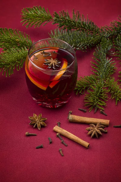 Vin chaud de Noël rouge — Photo