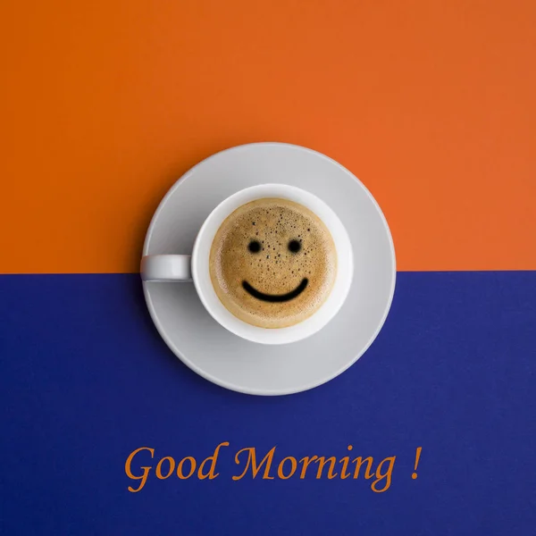 God Morgon Kaffekopp Bakgrund — Stockfoto