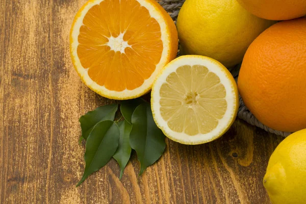 Fresh Citrus Fruits Closeup — Stock Photo, Image