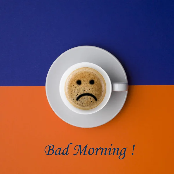Kaffe Med Dåliga Känslor — Stockfoto