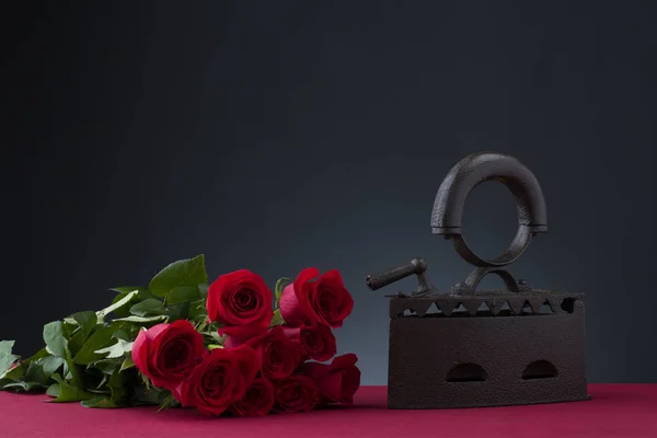 Винтажное Железо Роза — стоковое фото