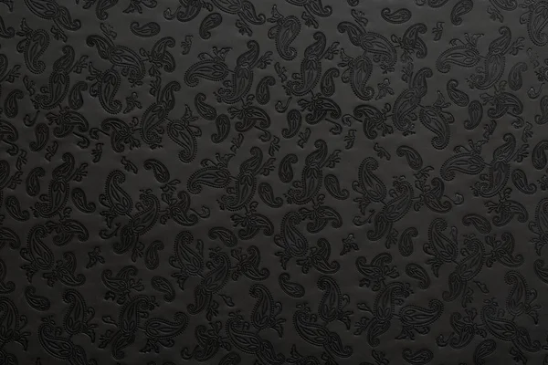 Black leather texture — Stock Photo, Image