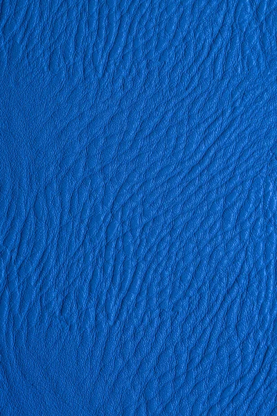 Blauwe Lederen Textuur Gebruiken Voor Achtergronden — Stockfoto