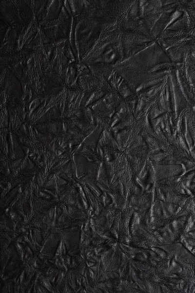 Black Leather Texture Background — Stock Photo, Image