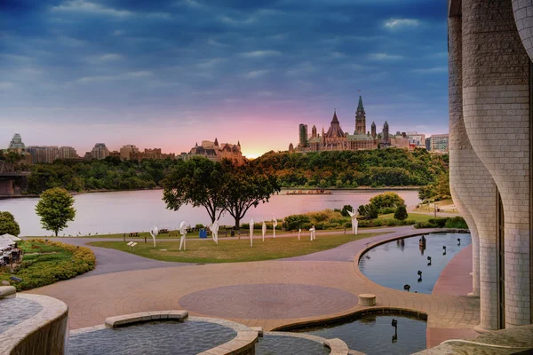 Vista del Parlamento de Ottawa — Foto de Stock