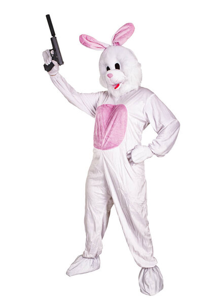 Талисман кролика с пистолетом
