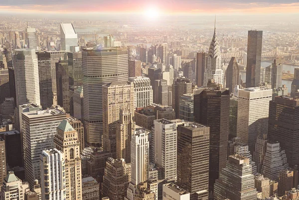 New York City skyline le matin — Photo