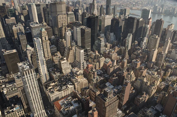 New York city, närbild på byggnader — Stockfoto