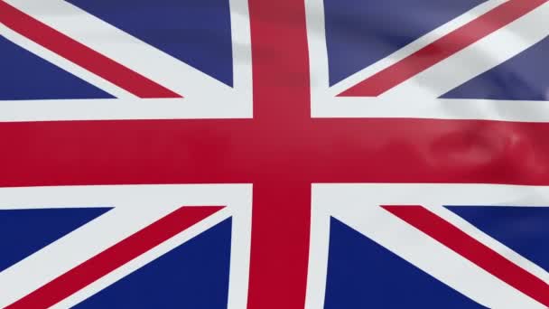 Flagge Großbritanniens — Stockvideo