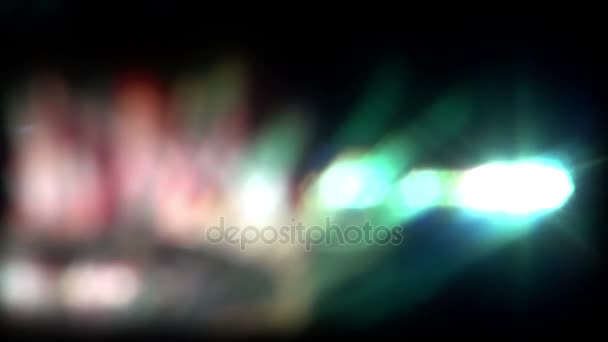 Verdadeiros vazamentos de luz e Bokeh - Loop 17 - colorido - lento — Vídeo de Stock