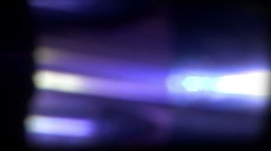 Gerçek ışık sızıntıları ve Bokeh - Loop 29 - mavi - yavaş