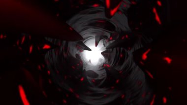 Cadılar Bayramı cehennem tünel döngü 02 - kanlı kırmızı