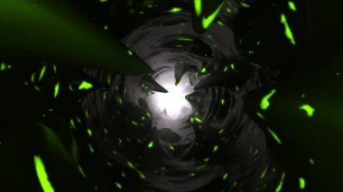 Cadılar Bayramı cehennem tünel döngü 02 - Biohazard yeşil