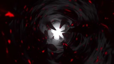 Cadılar Bayramı cehennem tünel döngü 01 - kanlı kırmızı