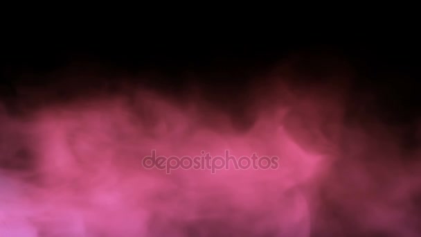 吸烟背景循环-粉红色的梦烟 — 图库视频影像