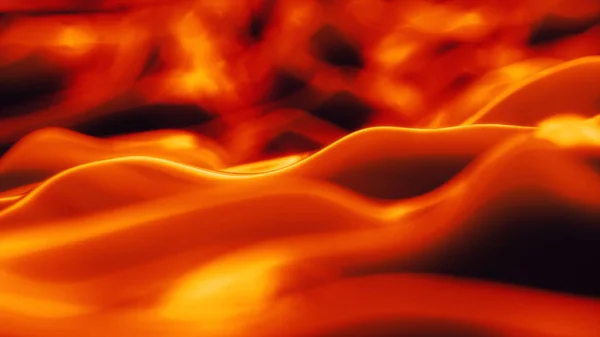 Abstract Lava Background Bright Orange Curved Lines — Stock Photo, Image