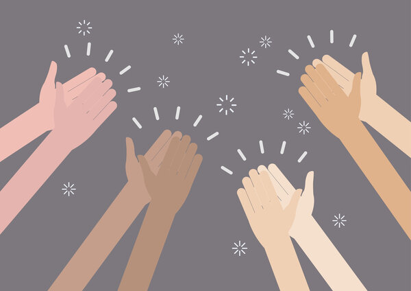 Человеческие руки хлопают овациями
