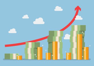 Emeklilik para planı ile kırmızı ok