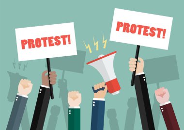 Protestocu kalabalığı