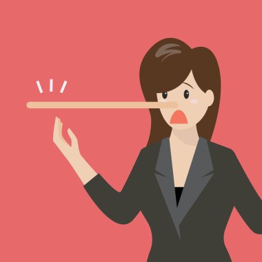 Uzun burunlu kadın yatıyor