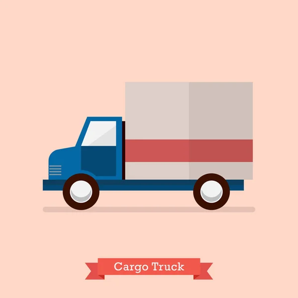 貨物トラックのベクトル図 — ストックベクタ