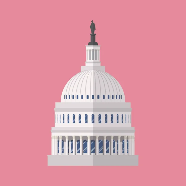 Capitol byggnaden symbol — Stock vektor