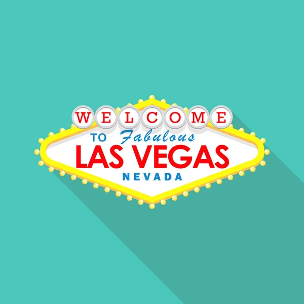 Clásico retro Bienvenido a Las Vegas signo — Vector de stock