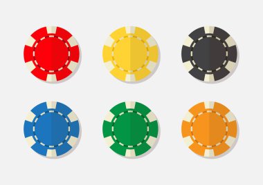 Casino chips vektör illustraion