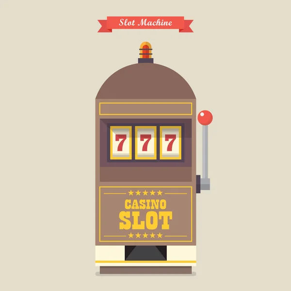 Slot machine kumar casino madde — Stok Vektör