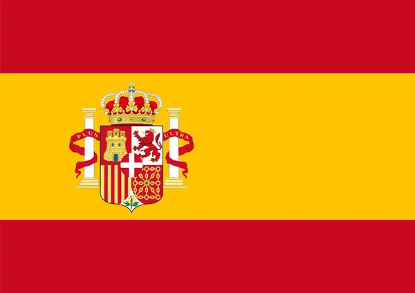 Flaga Hiszpanii — Wektor stockowy