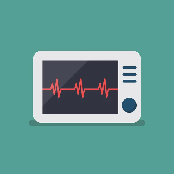 Moniteur de fréquence cardiaque — Image vectorielle