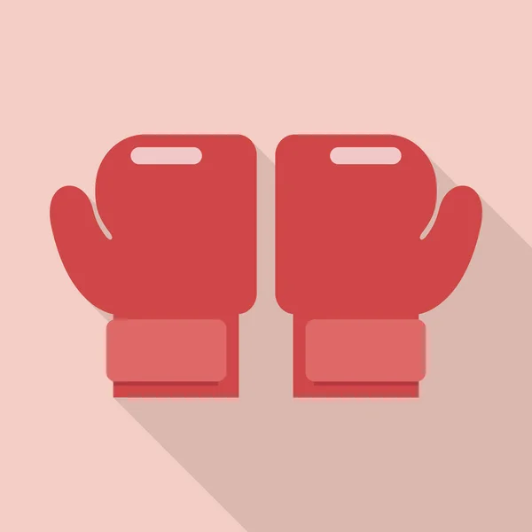 Guantes de boxeo en estilo plano — Vector de stock