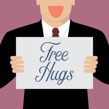 Ücretsiz gösterilen adam işareti hugs