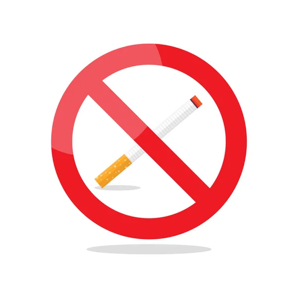 No smoking area prohibition sign — Stock Vector