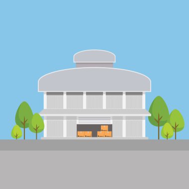 Fabrika depoları düz şekilde inşa ediyor.