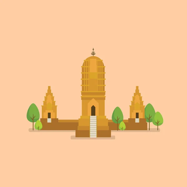 古代寺院の世界遺産 — ストックベクタ