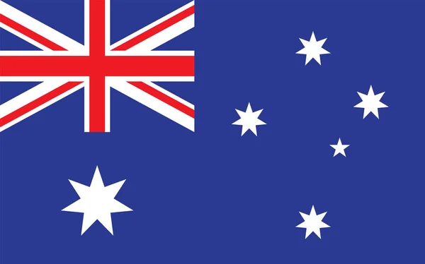 Flagge Australiens Illustration Der Australischen Nationalflagge — Stockvektor