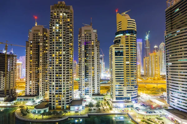 Dubai şehir manzarası, gece