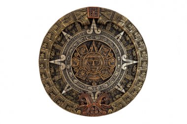 Aztec calendar view clipart