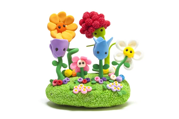 Modelling clay garden — ストック写真